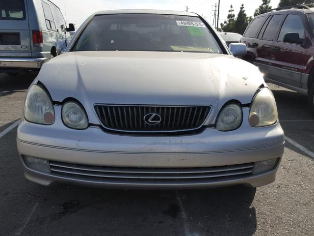 JT8BL69S320010451 - 2002 LEXUS GS 430 SILVER photo 9