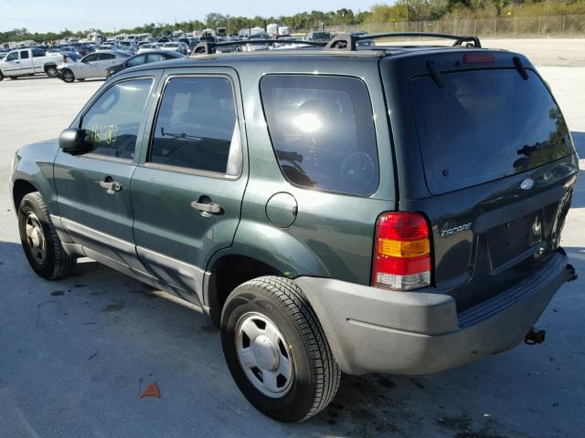 1FMYU92113KE13261 - 2003 FORD ESCAPE XLS GREEN photo 3