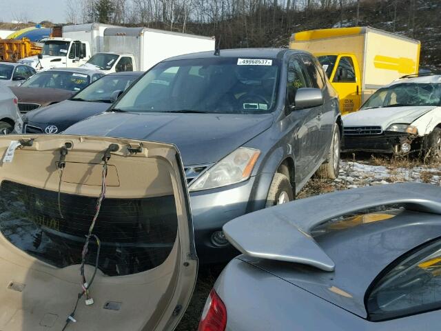 JN8AZ08W86W527619 - 2006 NISSAN MURANO SL GRAY photo 2