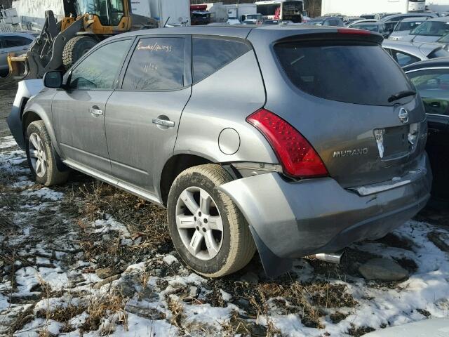 JN8AZ08W86W527619 - 2006 NISSAN MURANO SL GRAY photo 3