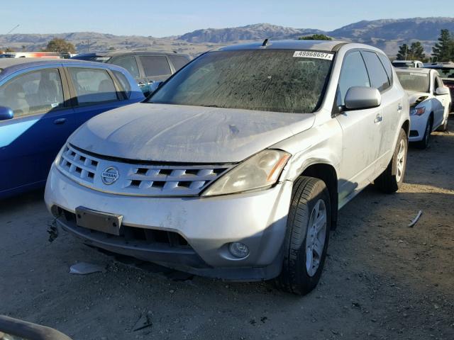 JN8AZ08T23W106044 - 2003 NISSAN MURANO SL GRAY photo 2