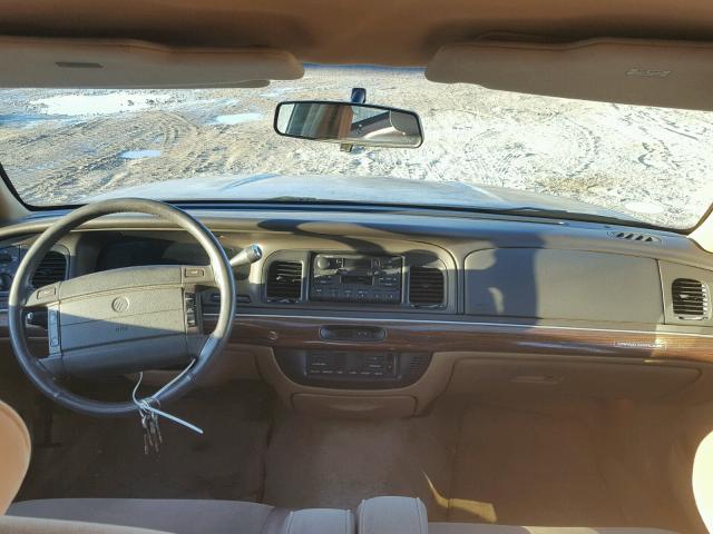 2MELM75W7SX645593 - 1995 MERCURY GRAND MARQ BEIGE photo 9