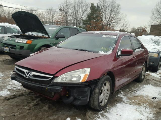 1HGCM56856A105830 - 2006 HONDA ACCORD EX RED photo 2