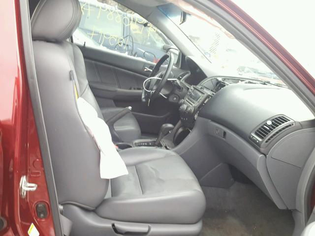 1HGCM56856A105830 - 2006 HONDA ACCORD EX RED photo 5