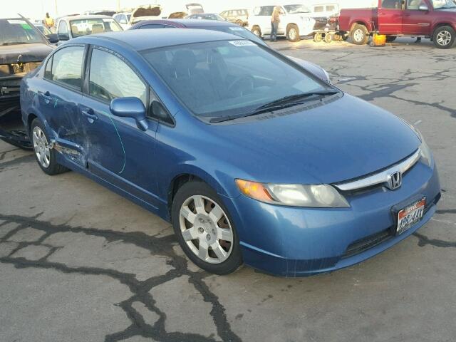 1HGFA16508L013469 - 2008 HONDA CIVIC LX BLUE photo 1