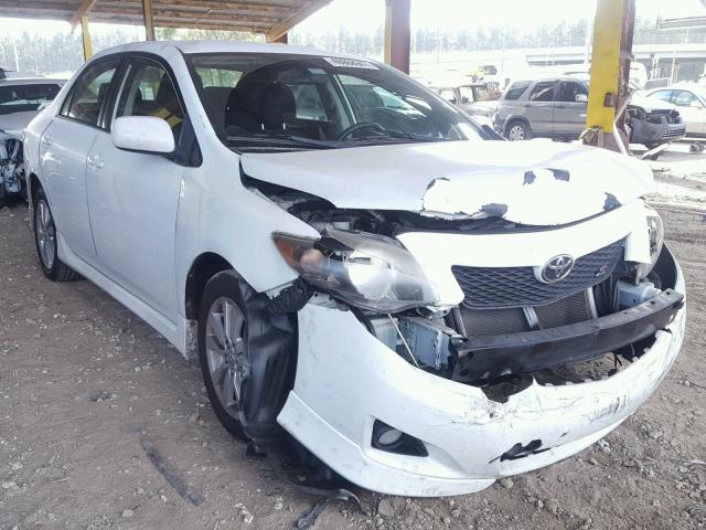 1NXBU40E79Z145697 - 2009 TOYOTA COROLLA BA WHITE photo 1