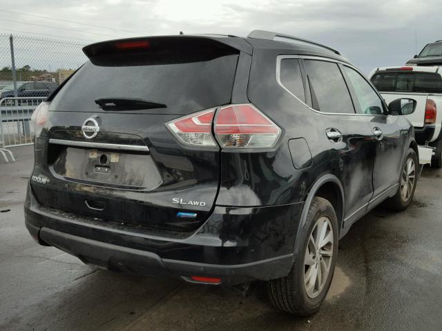 5N1AT2MV6EC857275 - 2014 NISSAN ROGUE S BLACK photo 4