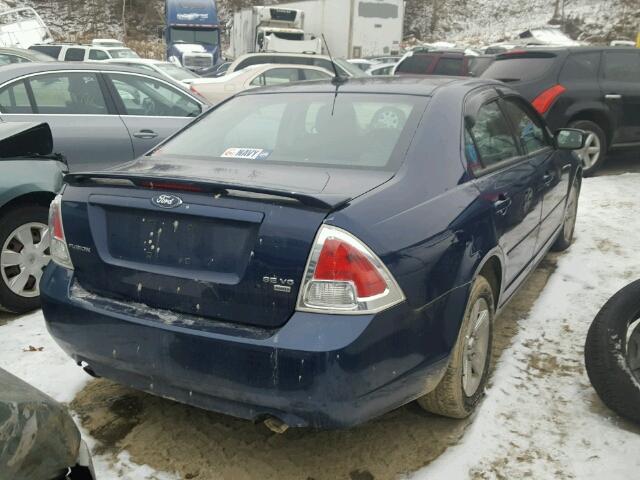 3FAHP01197R211574 - 2007 FORD FUSION SE BLUE photo 4