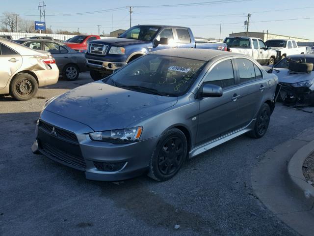 JA32U2FU6EU008282 - 2014 MITSUBISHI LANCER ES/ GRAY photo 2