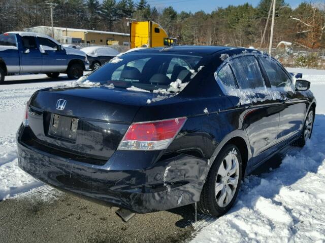 1HGCP26828A145565 - 2008 HONDA ACCORD EXL BLACK photo 4