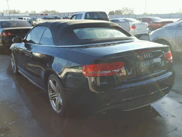 WAUVGAFH1AN025950 - 2010 AUDI S5 PRESTIG BLACK photo 3