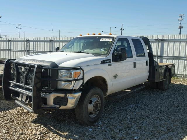 1FD8W3HT1CEC92973 - 2012 FORD F350 SUPER WHITE photo 2