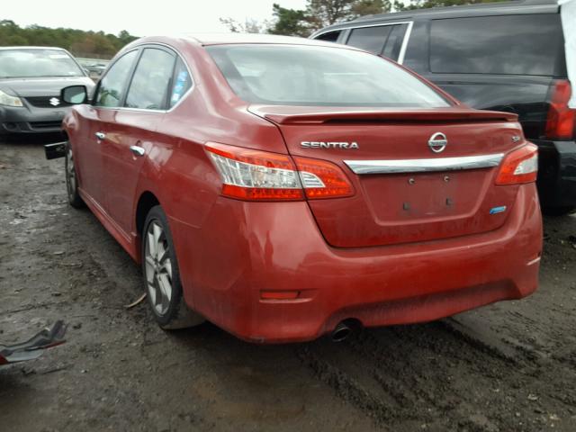 3N1AB7AP3DL759420 - 2013 NISSAN SENTRA S RED photo 3