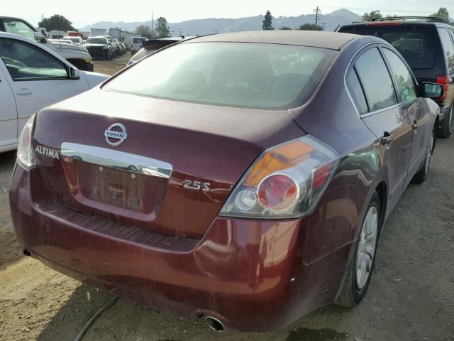 1N4AL2AP6BC182667 - 2011 NISSAN ALTIMA BAS MAROON photo 4