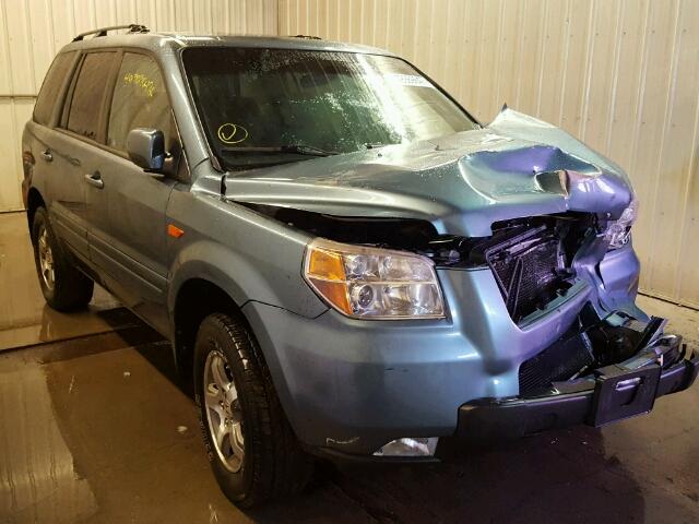 5FNYF18318B026559 - 2008 HONDA PILOT SE BLUE photo 1