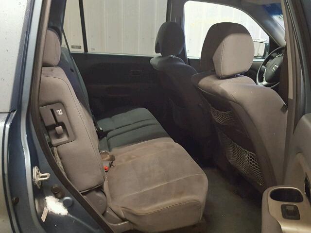 5FNYF18318B026559 - 2008 HONDA PILOT SE BLUE photo 6