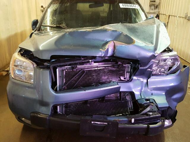 5FNYF18318B026559 - 2008 HONDA PILOT SE BLUE photo 9