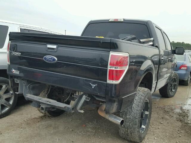 1FTFW1CT7DKE02113 - 2013 FORD F150 SUPER BLACK photo 4