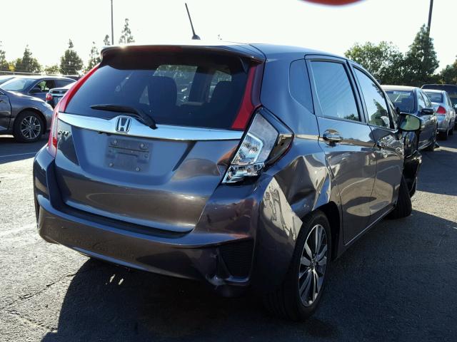 3HGGK5H81FM716607 - 2015 HONDA FIT EX GRAY photo 4