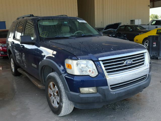 1FMEU63E67UA48752 - 2007 FORD EXPLORER X BLUE photo 1