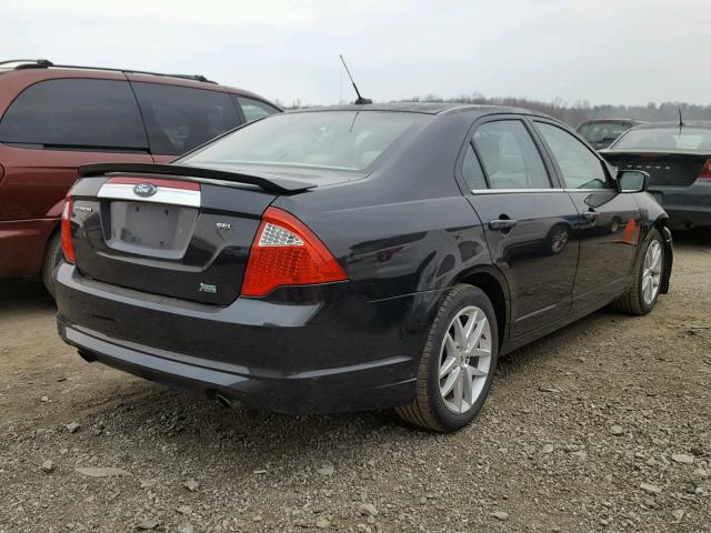 3FAHP0JG4AR168239 - 2010 FORD FUSION SEL BLACK photo 4