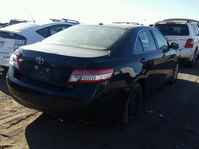 4T4BF3EK5BR173304 - 2011 TOYOTA CAMRY BASE BLACK photo 4