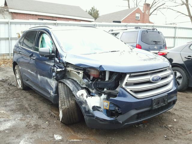 2FMPK4G99HBB14976 - 2017 FORD EDGE SE BLUE photo 1