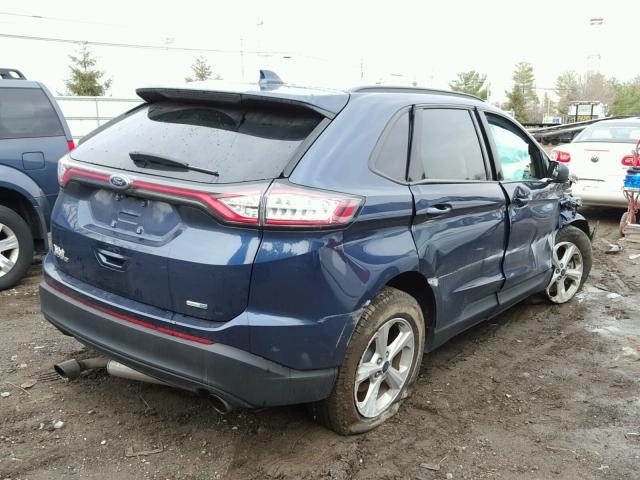 2FMPK4G99HBB14976 - 2017 FORD EDGE SE BLUE photo 4