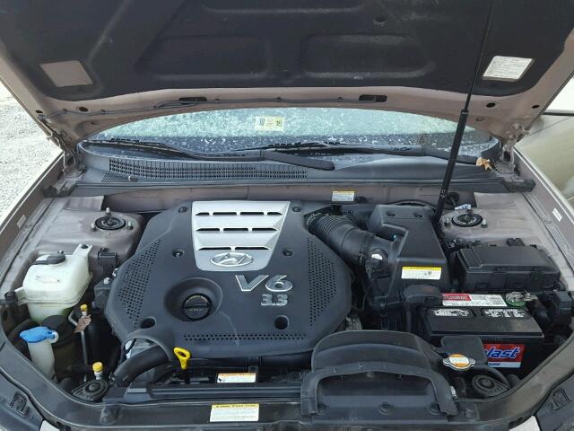 5NPEU46F87H219640 - 2007 HYUNDAI SONATA SE TAN photo 7