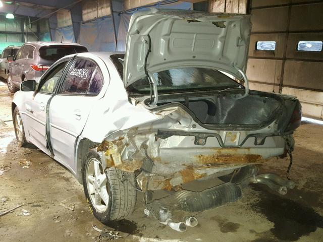 1G2NV52E5YC555053 - 2000 PONTIAC GRAND AM G SILVER photo 3