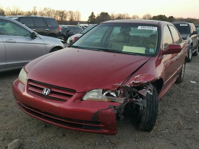 1HGCG16512A023397 - 2002 HONDA ACCORD EX RED photo 2