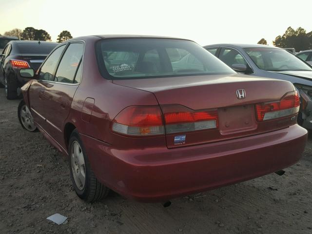 1HGCG16512A023397 - 2002 HONDA ACCORD EX RED photo 3