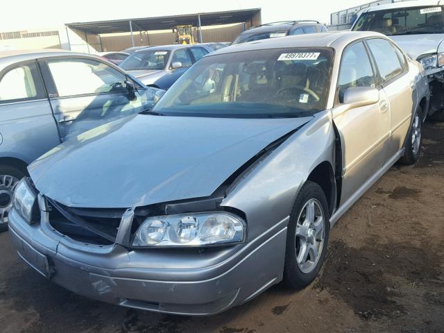 2G1WH55K959277035 - 2005 CHEVROLET IMPALA LS SILVER photo 2