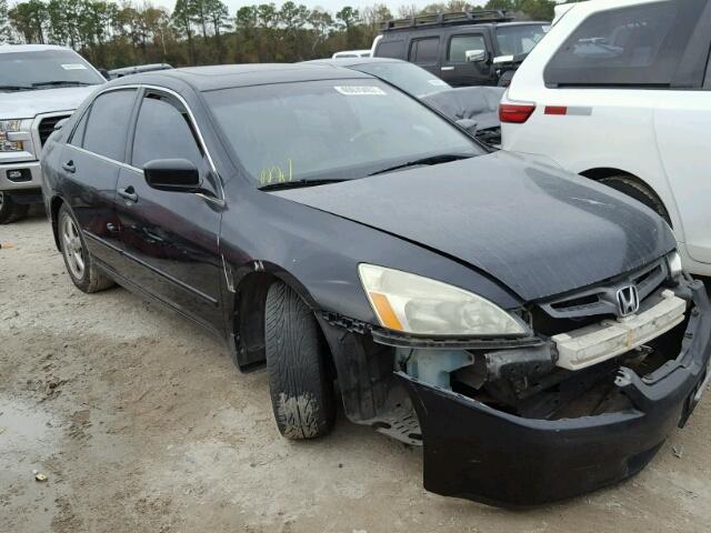 1HGCM56633A000522 - 2003 HONDA ACCORD EX BLACK photo 1