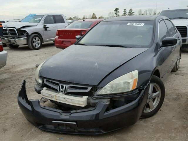 1HGCM56633A000522 - 2003 HONDA ACCORD EX BLACK photo 2