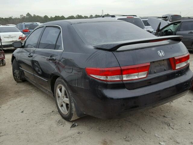 1HGCM56633A000522 - 2003 HONDA ACCORD EX BLACK photo 3