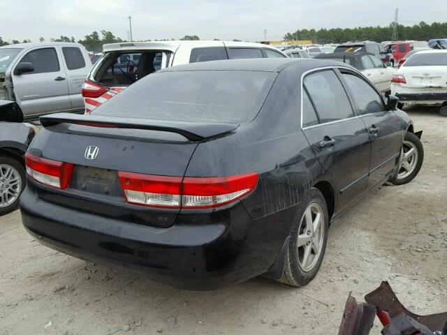 1HGCM56633A000522 - 2003 HONDA ACCORD EX BLACK photo 4