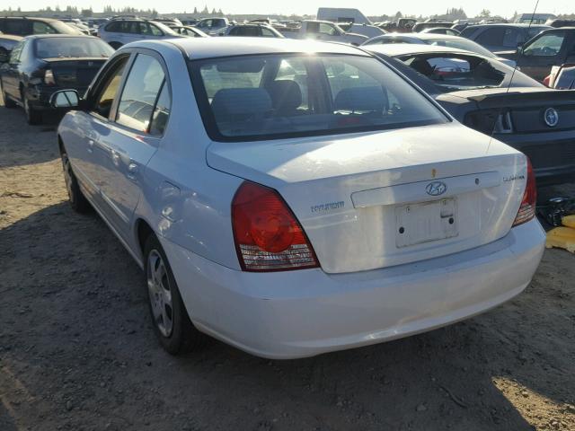 KMHDN46D56U305057 - 2006 HYUNDAI ELANTRA GL WHITE photo 3