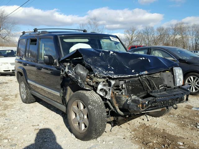 1J8HG48K27C633127 - 2007 JEEP COMMANDER BLACK photo 1