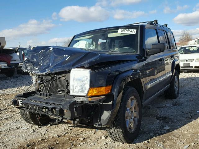 1J8HG48K27C633127 - 2007 JEEP COMMANDER BLACK photo 2