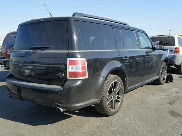 2FMGK5C81DBD16885 - 2013 FORD FLEX SEL BLACK photo 4