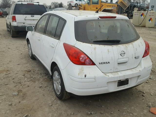 3N1BC1CP2BL376559 - 2011 NISSAN VERSA S WHITE photo 3