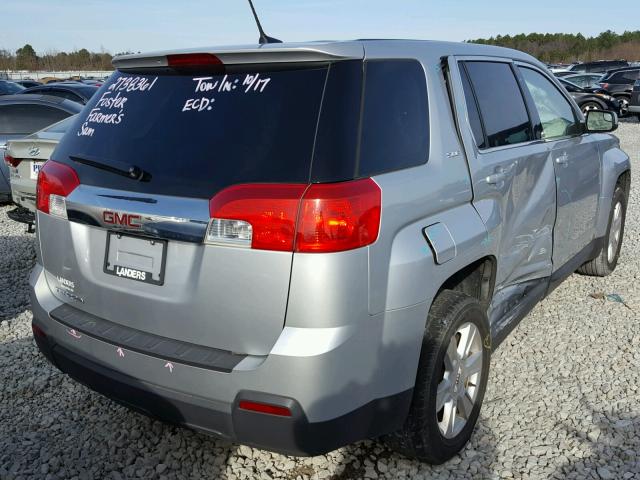 2GKALMEK0D6400736 - 2013 GMC TERRAIN SL SILVER photo 4