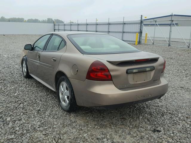 2G2WP552571198946 - 2007 PONTIAC GRAND PRIX Ոսկեգույն լուսանկար 3