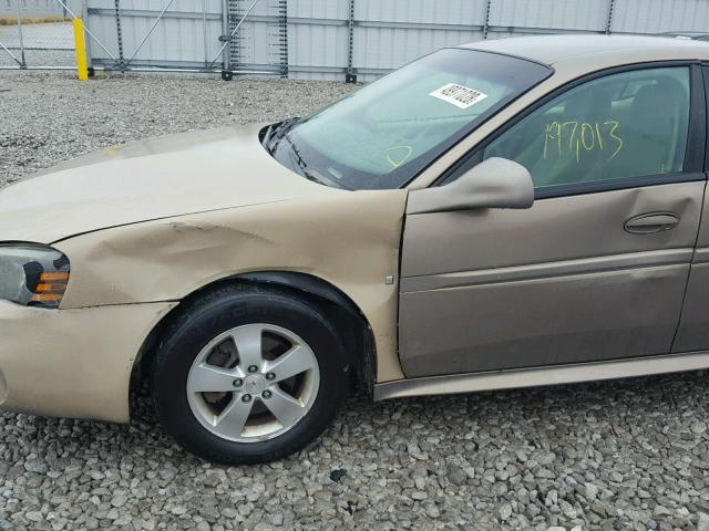 2G2WP552571198946 - 2007 PONTIAC GRAND PRIX Ոսկեգույն լուսանկար 9