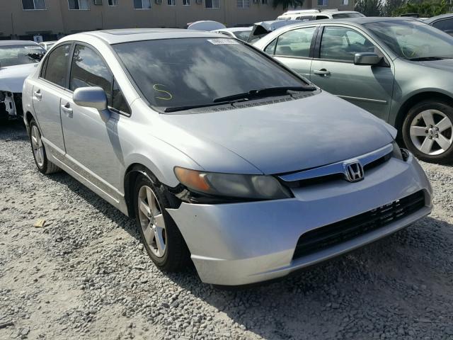 1HGFA16897L139113 - 2007 HONDA CIVIC EX SILVER photo 1