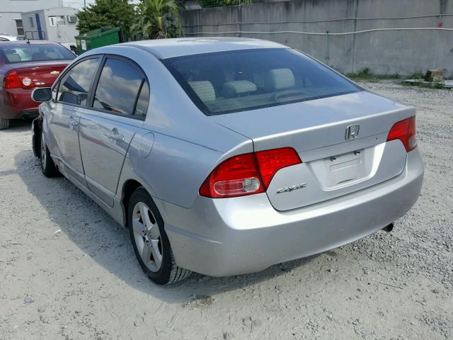1HGFA16897L139113 - 2007 HONDA CIVIC EX 银色 照片 3