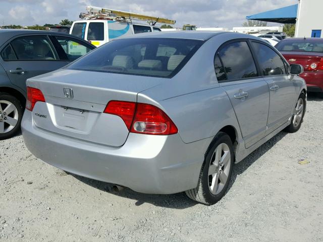 1HGFA16897L139113 - 2007 HONDA CIVIC EX SILVER photo 4