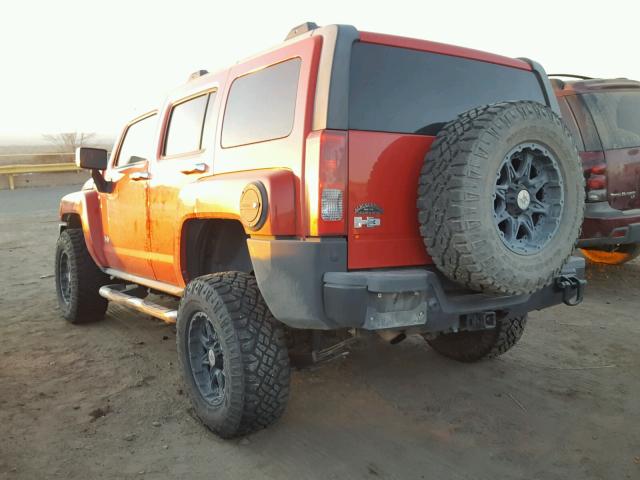 5GTEN13L998145385 - 2009 HUMMER H3 ALPHA RED photo 3