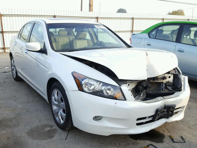 1HGCP36839A025054 - 2009 HONDA ACCORD EXL WHITE photo 1